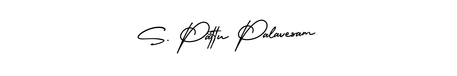 Make a beautiful signature design for name S. Pattu Palavesam. With this signature (AmerikaSignatureDemo-Regular) style, you can create a handwritten signature for free. S. Pattu Palavesam signature style 3 images and pictures png